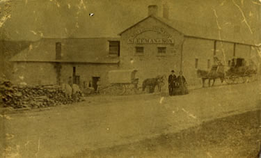 Photograph of the Silver Creek Brewery (ca. 1860s) XR1 MS A801 (Box 7, File 37)