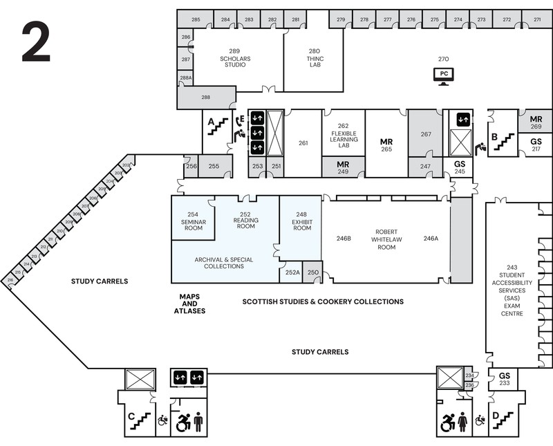 Second floor map