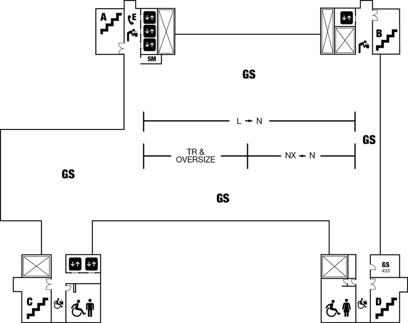 Fourth floor map