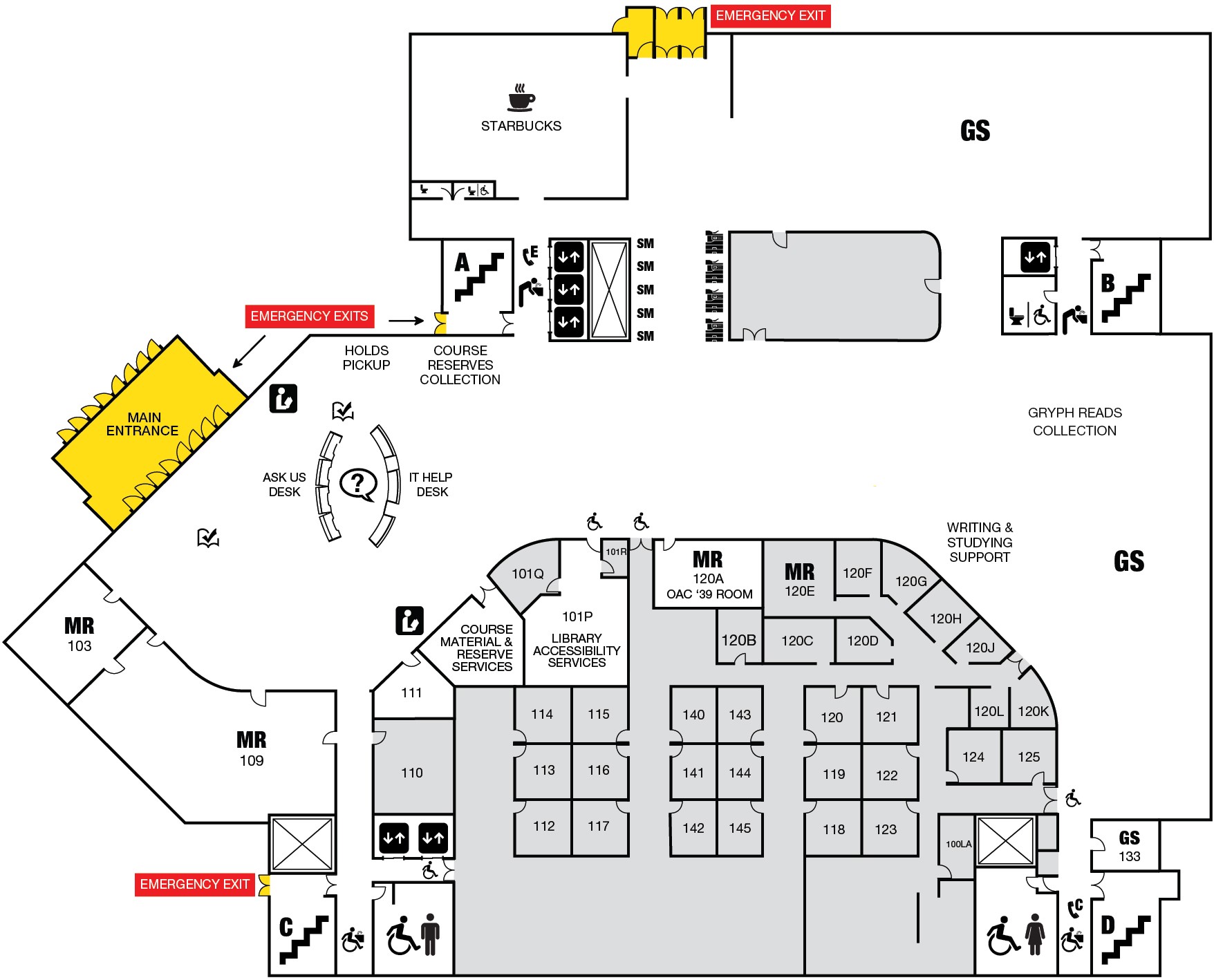 First floor map